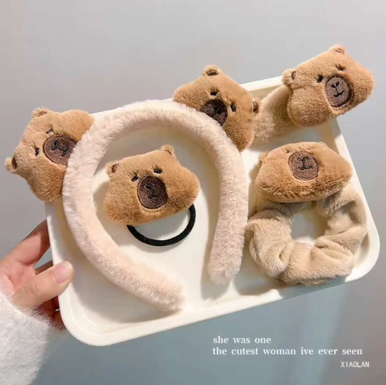 Cartoon Capybara Hair Accessories