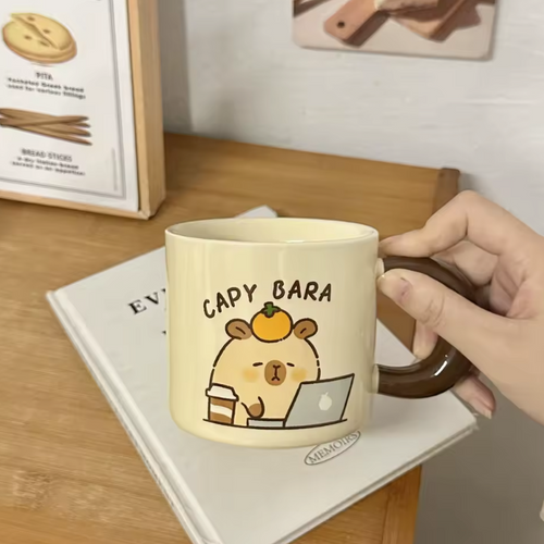 Capybara Ceramic Breakfast Mug