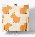 Capybara Flannel Blanket