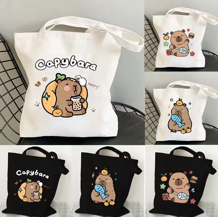 Capybara Printed Shoulder Bags