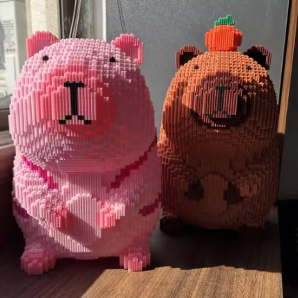Capybara Lego Building Block Toy 3D
