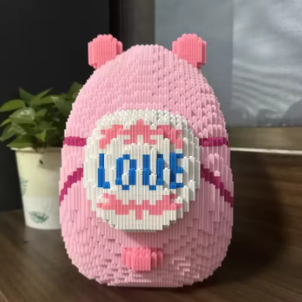 Capybara Lego Building Block Toy 3D