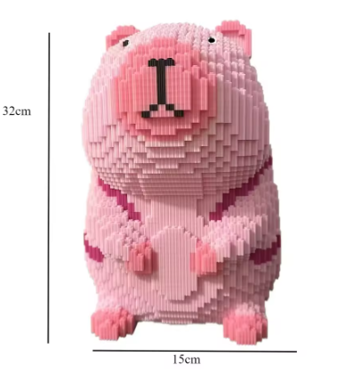 Capybara Lego Building Block Toy 3D