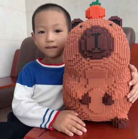 Capybara Lego Building Block Toy 3D